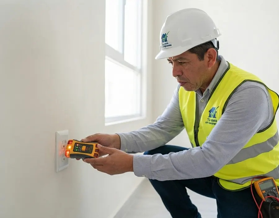 Instalación eléctrica: Cada contacto, con probador de tierra física y polaridad.
